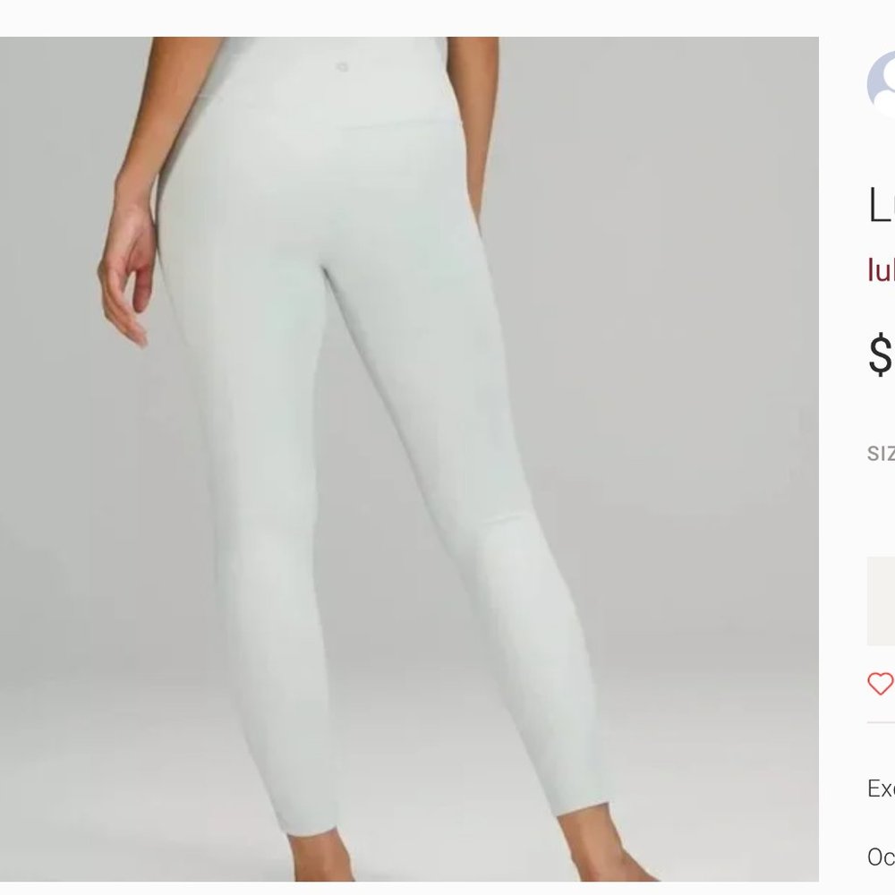 Lululemon Align pant HR 25” Ocean Air